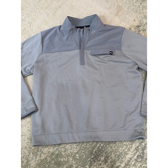 Under Armour Golf Storm Sweater Men’s 2XL Gray Outdoors 1/4 Snap Pullover - Picture 1 of 8